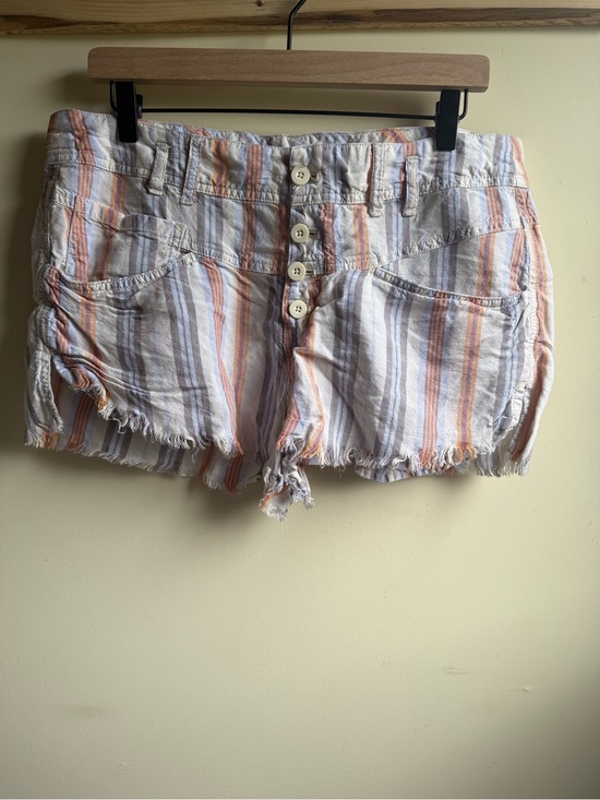 Free People Pants - Free People Morning Rain Striped Shorts